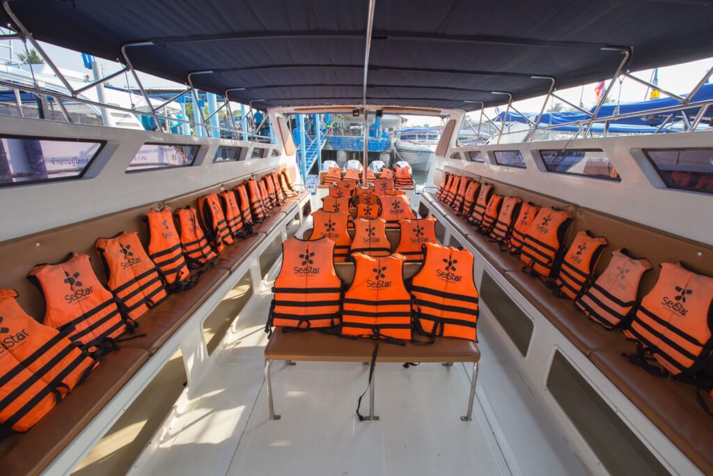 inside speed boat