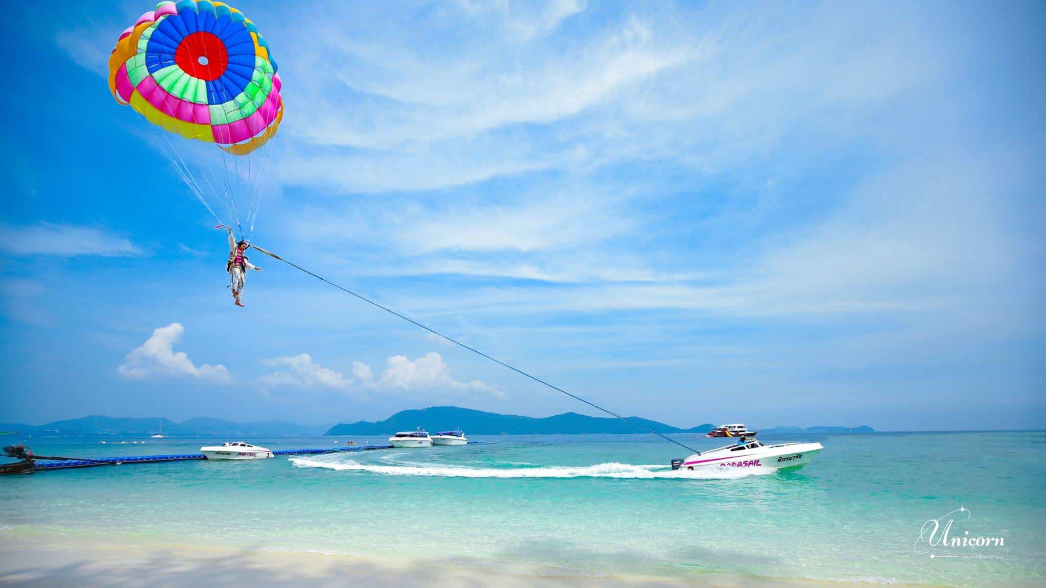 Coral Island Day Trips from Phuket to Kahung Beach (Full & Half-Day) 4 parasailing activity coral island