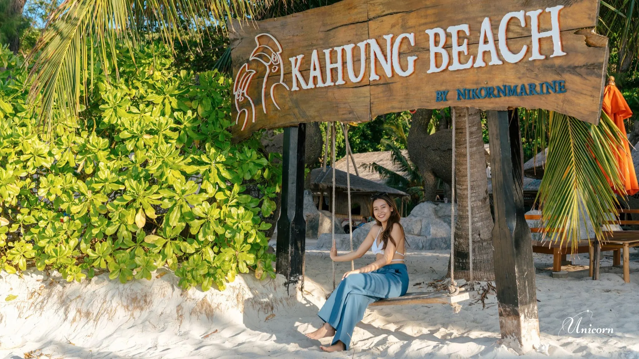 Relaxing at Kahung Beach Coral Island Phuket